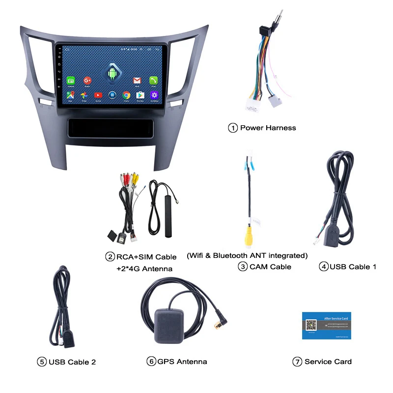 4G Lte All Netcom Android 9 1 автомобильный DVD-плеер для Subaru Legacy Outback 2009-2014 GPS Радио Видео