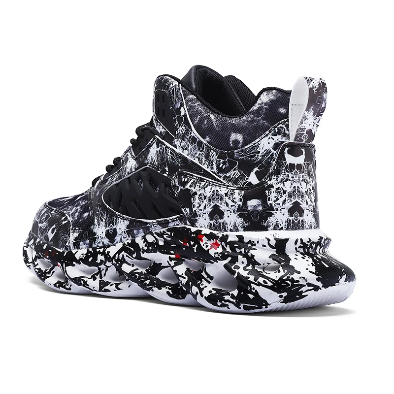 

New Outdoor Breathable Mesh Men Running Shoes Fashion Graffiti Sport Shoes High-Quality Lace-Up Athietic Summer Men Sneakers