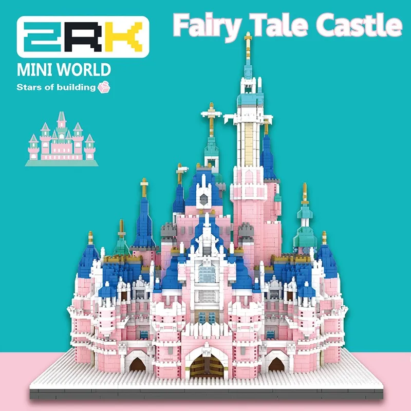 

Алмазные блоки сказочный замок сборные блоки принцесса замок модель DIY Развивающие игрушки для детей подарок