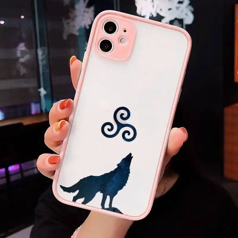 

Teen Wolf Stilinski 24 Phone Case For iPhone 12 11 Mini Pro XR XS Max 7 8 Plus X Matte transparent Pink Back Cover