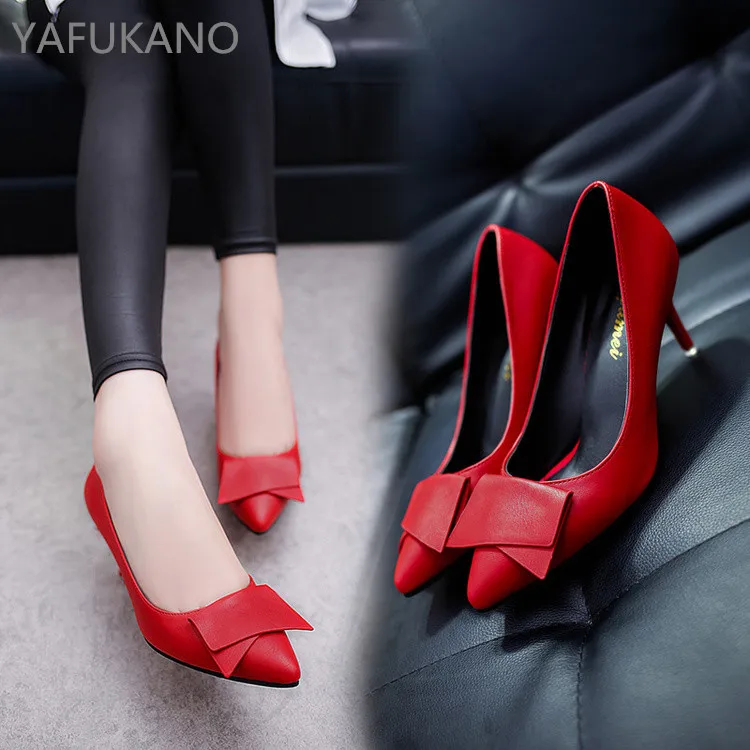 Элегантные белые женские туфли на высоком каблуке-шпильке Тонкие с острым носком