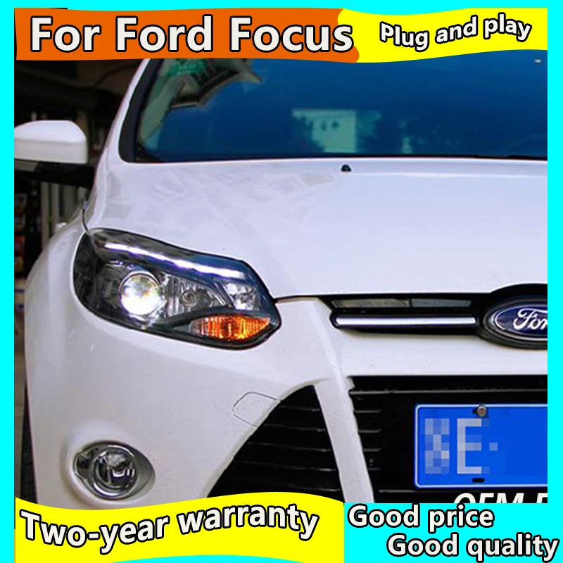 Автомобильный Стайлинг для Ford Focus 3 светодиодный фар 2012 2014 focus ST Стиль DRL H7 Hid
