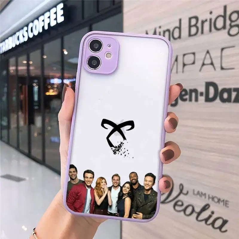 

Series Shadowhunters TV Phone Case Matte Transparent for iPhone 7 8 11 12 s mini pro X XS XR MAX Plus cover funda