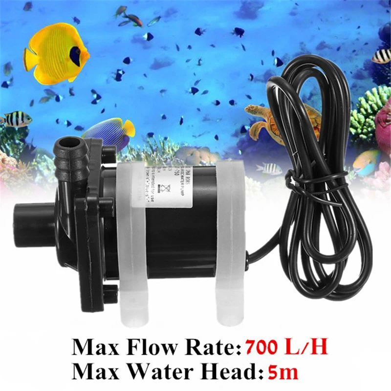 DC 12V Водяной насос на солнечной энергии Motor 700L/H бесщеточные магнитные погружные