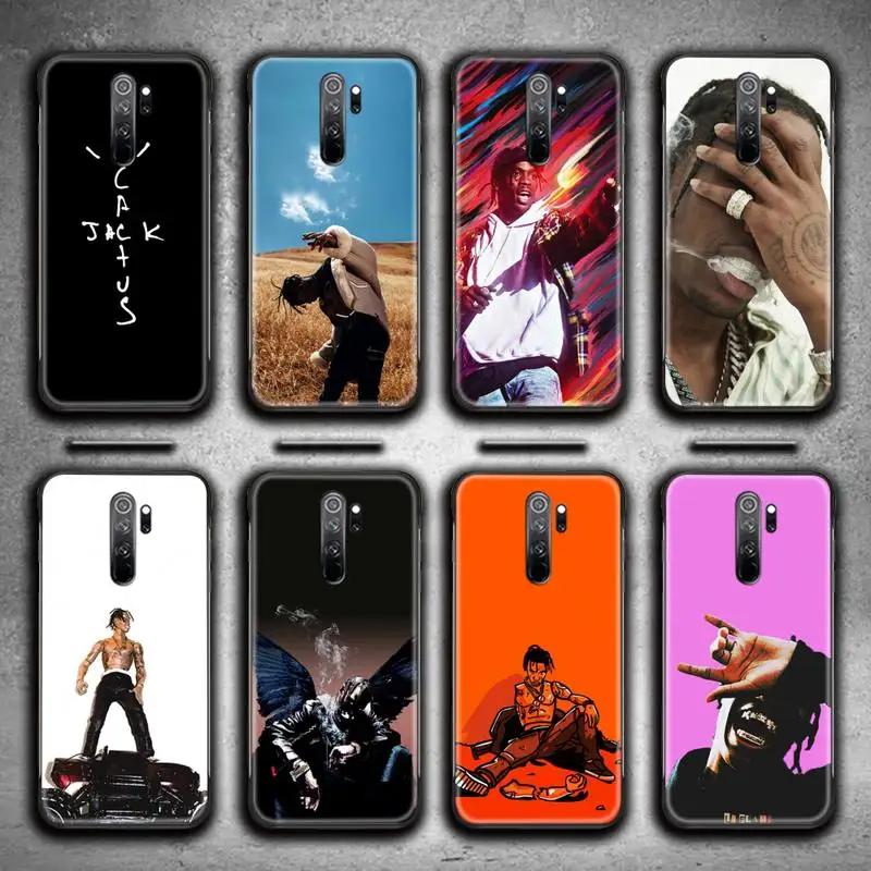 

Travis Scott Hip Hop Phone Case for Redmi Note 9 8 8T 8A 7 6 6A Go Pro Max Redmi 9 K20 K30 Pro
