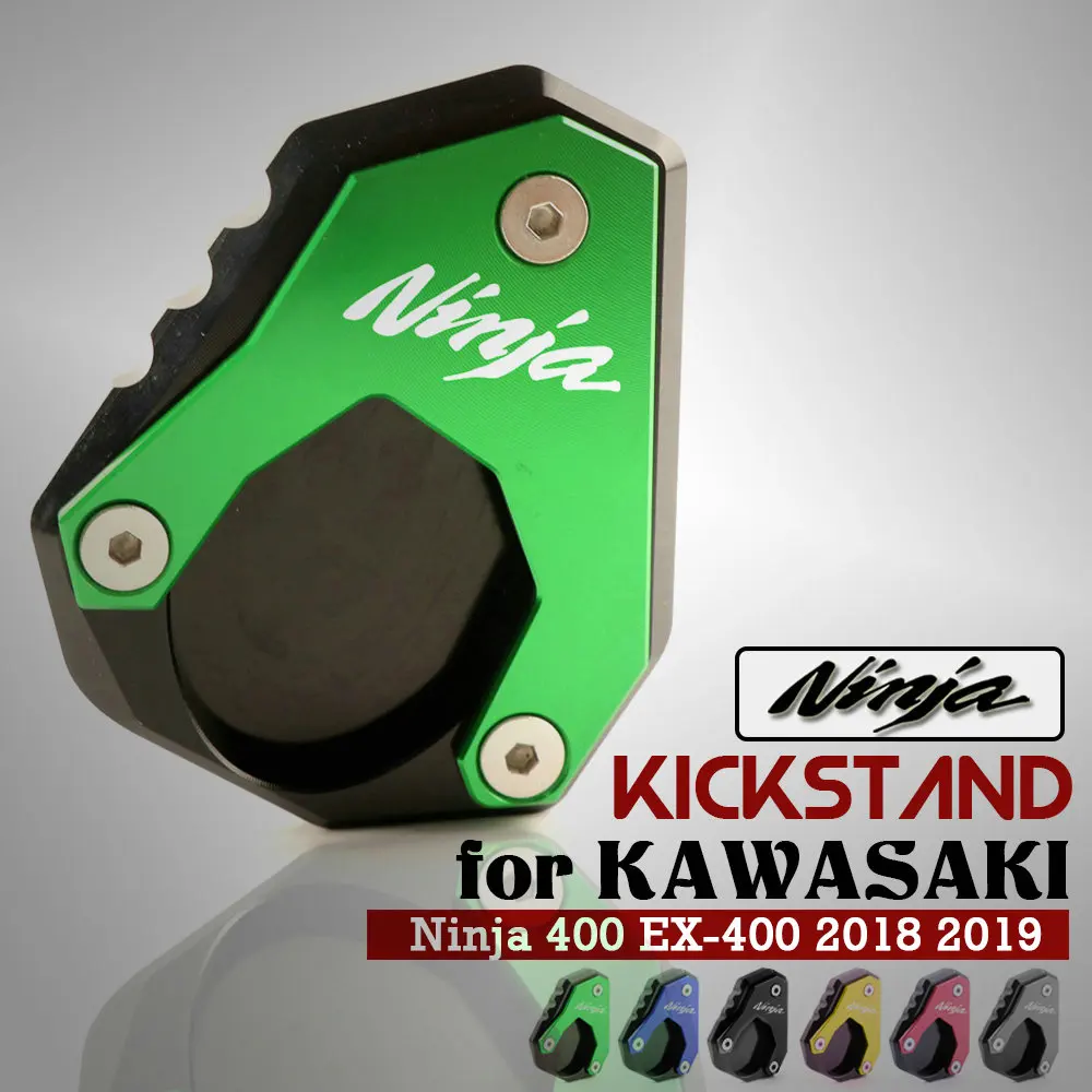 

Motorcycle Accessories Kickstand Sidestand Stand Extension Enlarger Pad for KAWASAKI NINJA 400 EX-400 NINJA400 2018 2019 2020