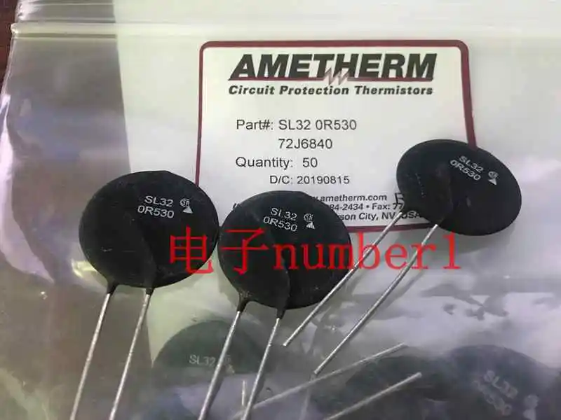 Термистор ICL NTC SL32 0R530 500 MOhms 0.5A 30A 0R230 300MOHM 0.3A 5R020 5R 20A 2R025 2R 2 OHM 20% 25A 10015 10R