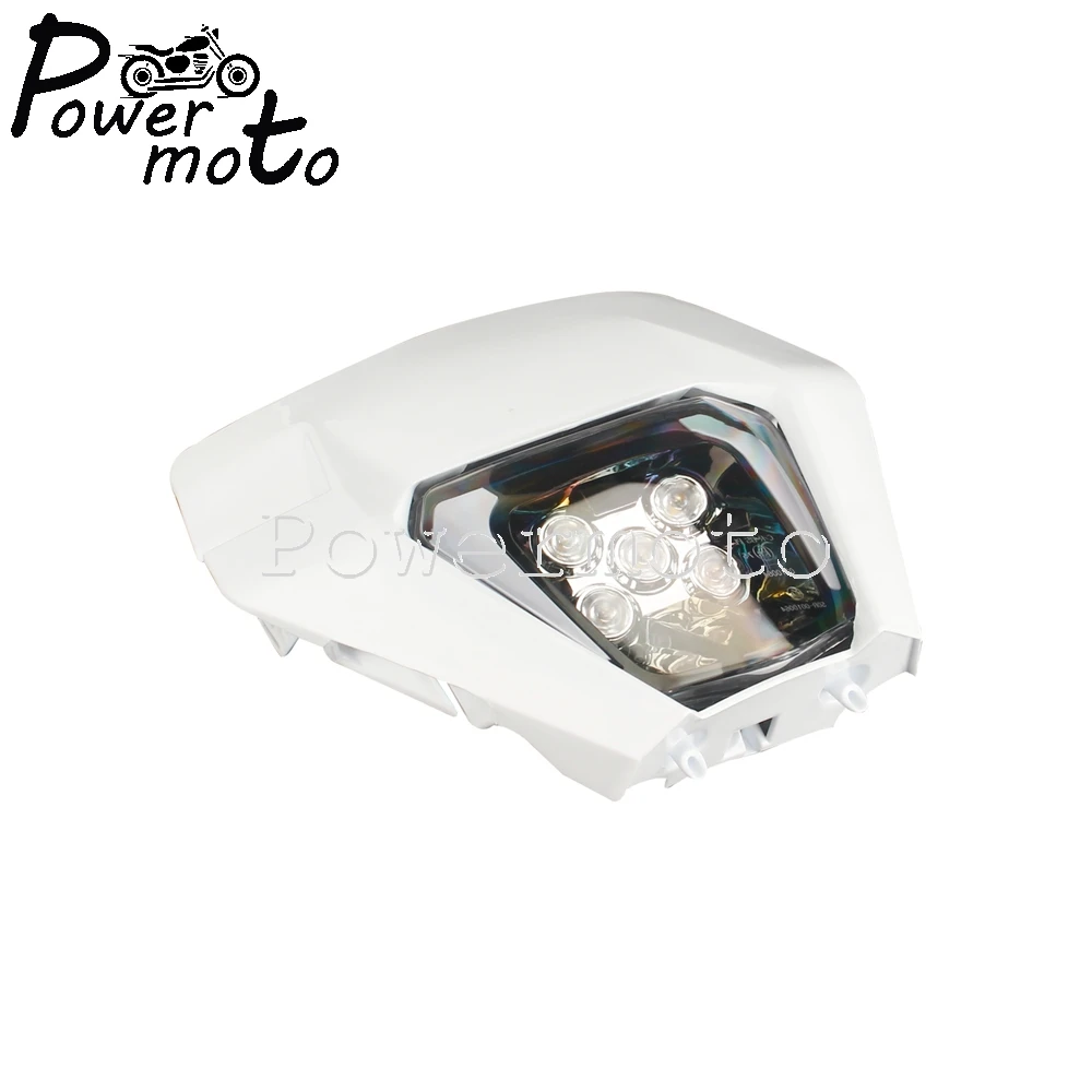 12V Led Motorcycle Koplamp Headlight Head Light Supermoto Kuip E8 New For FC FE FX TE TC TX 125 150 250 300 350 450 501 2014-20 |
