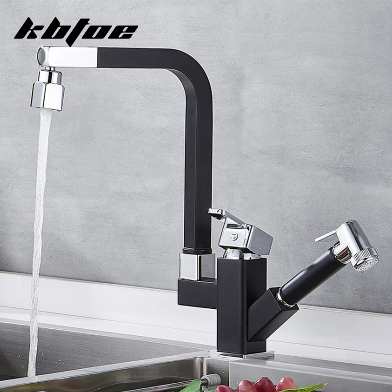 Смеситель для кухни черный с поворотом на 360 градусов | Строительство и ремонт