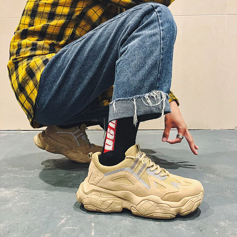 2020 autumn new men's shoes Korean version ins trend reflective sports male students casual wholesale sneakers |