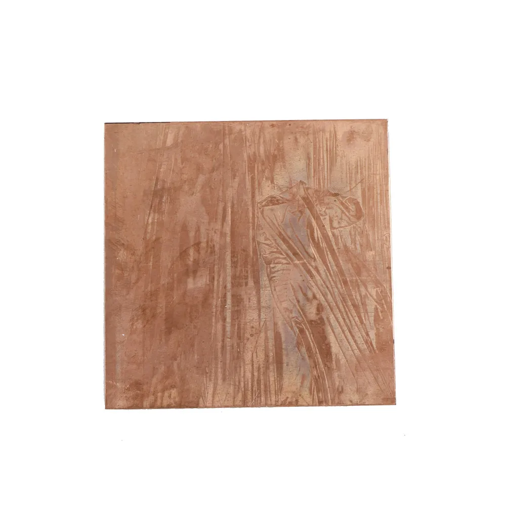 

99.9% Copper Cu Metal Sheet Plate Nice Mechanical Behavior and Thermal Stability Tool Parts 100x100x0.8mm