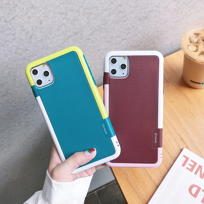 Бампер для iPhone 6 6s 7 8 plus X/XR/XS MAX мягкий чехол из ТПУ в рамке тонкие чехлы 11