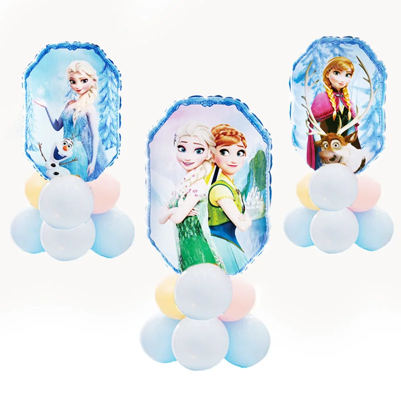 В стиле Эльзы и Анны шары в форме принцесс для девочек Подарки Globos С Днем Рождения