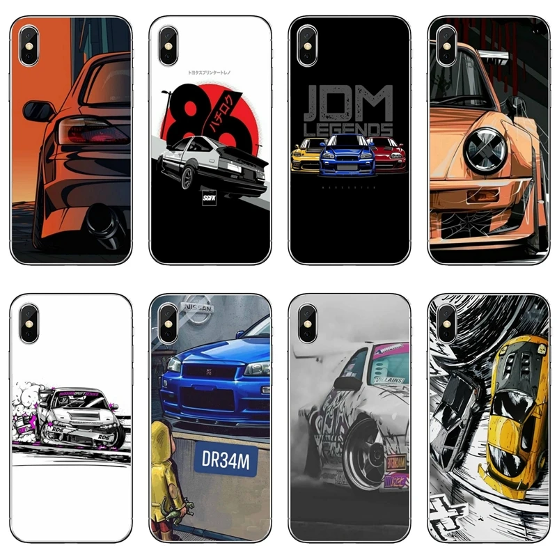 Япония JDM AE86 чехол для Samsung Галактики M30 A70 A60 A50 A40 A30 A10 A9s A8 A6s J8 J4 J6 Prime Plus|Бамперы| |
