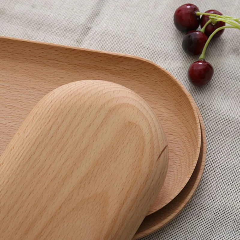 Деревянный поднос обеденная тарелка еда десерт кофейные тарелки подносы для