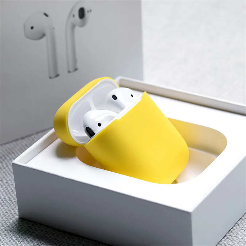 Мягкий силиконовый чехол наушники для Apple Airpods 1 2 3 Bluetooth беспроводные коробка