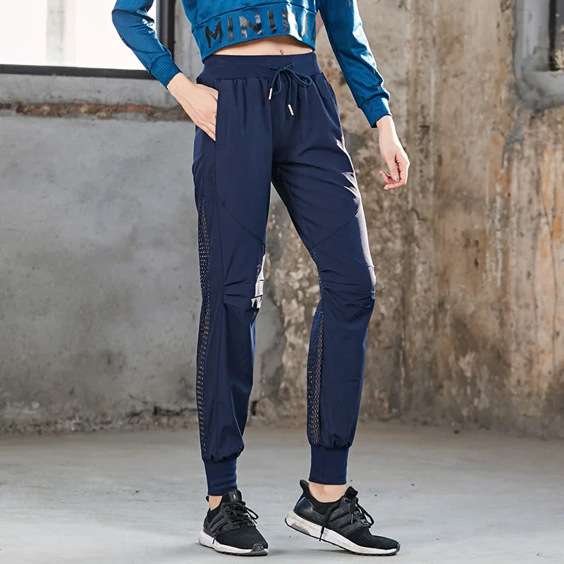 Женские сетчатые спортивные штаны с дырками дышащие для бега фитнеса йоги