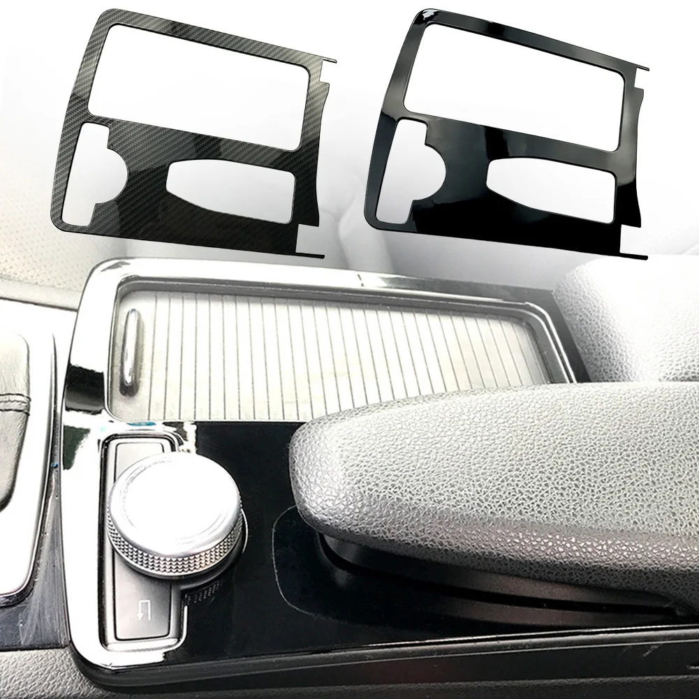 New ABS Sticker Water Cup Panel Interior Trim Replacement Self Adhesive Frame C Class Car For Mercedes C180 C200 W204 2008-2013 |