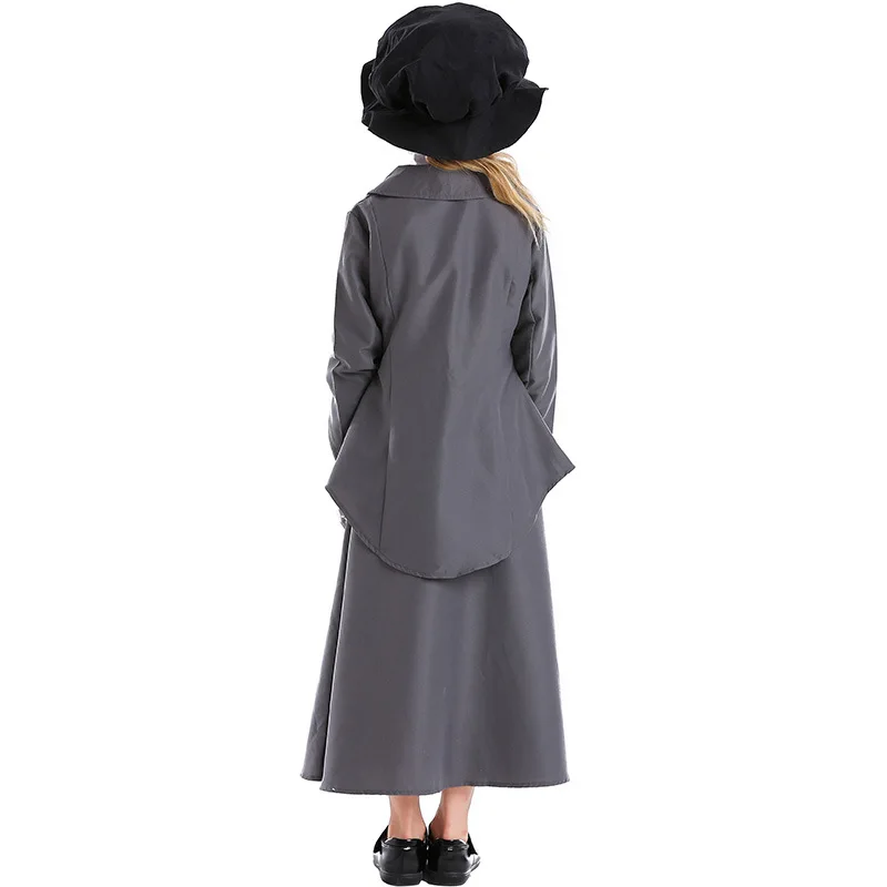 

Deluxe Private Tutor Cosplay Retro Suit Of The 60s Magic Nanny Dress Up Halloween Costume For Kids Carnival Party Dress Up