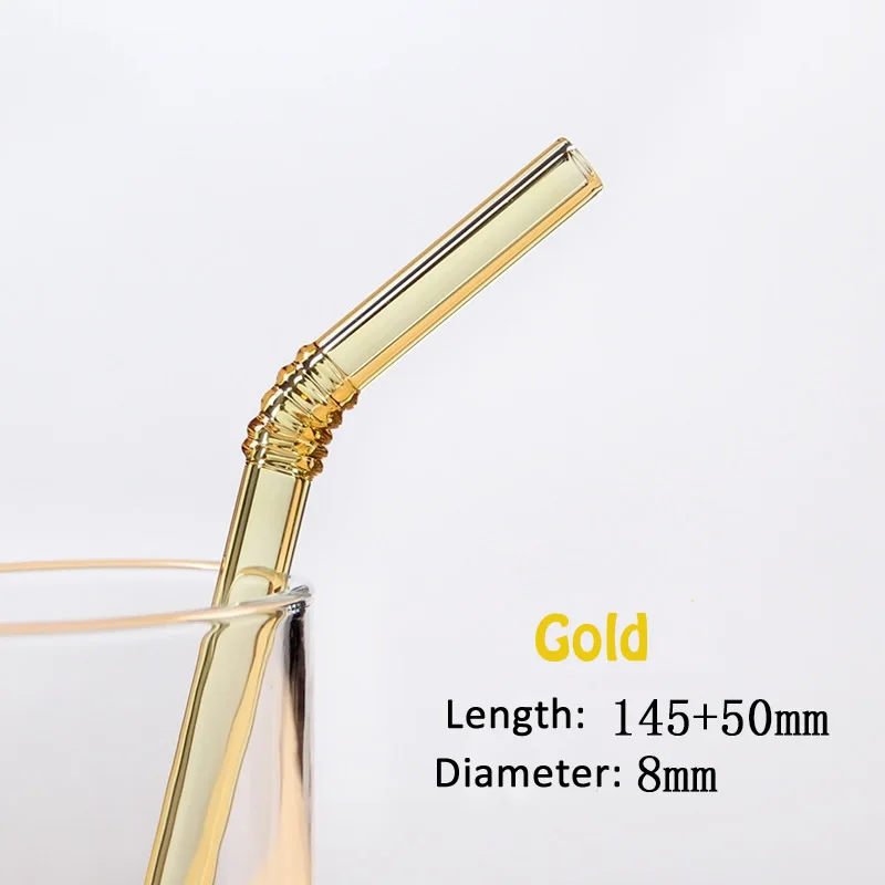 Высокое качество многоразовые из прозрачного стекла соломинка для коктейля