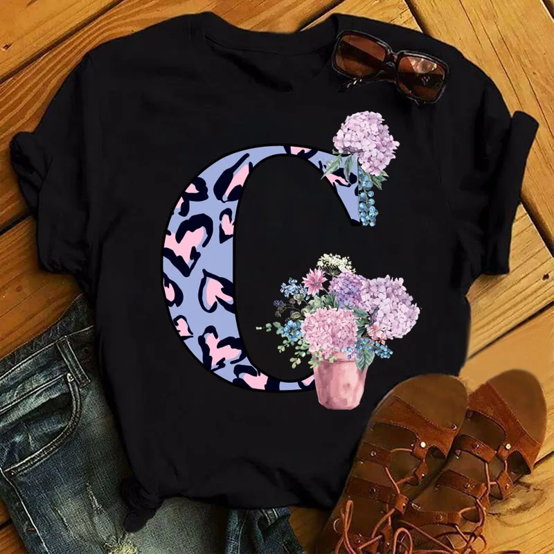 Модная женская футболка с надписью на заказ комбинированные Топы коротким