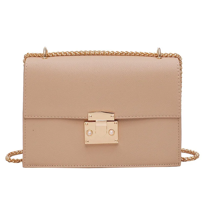 

Bag Foreign Women's Bag Joker Simple Chain Small Square Bag Shoulder Slung Bag Designer Bags