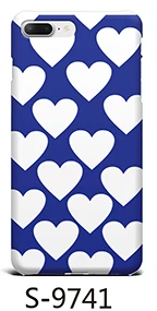 Милый Фиолетовый Синий чехол с рисунком сердца для iPhone 7 6 S 8 Plus лазерный Мягкий из