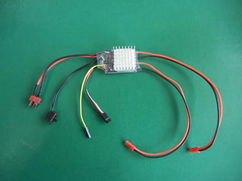 

1 шт. 2S-4S 20Ax2 ESC 6-16V односторонний матовый ESC 5V/3A BEC контроллер скорости для радиоуправляемых лодок 380 550 775 Запчасти для моторов