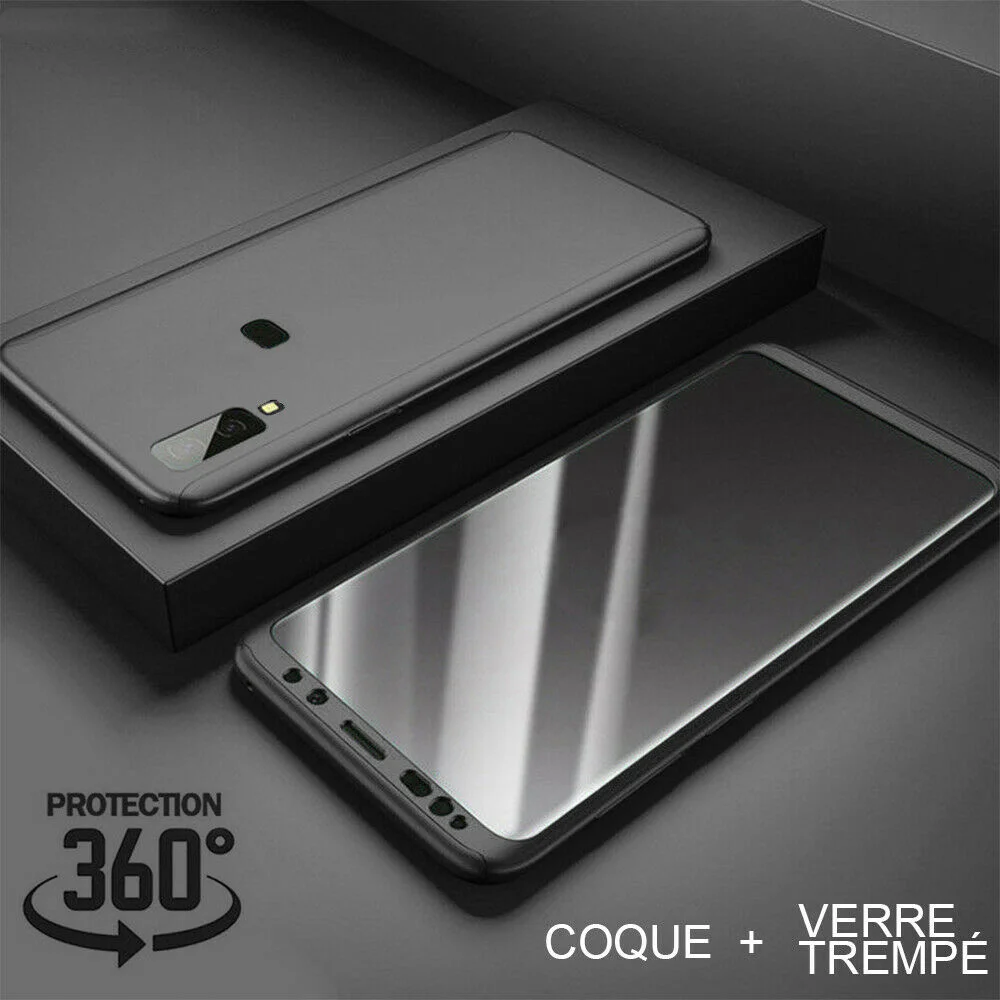 

Etui Coque intégrale 360 Pour For Samsung A10/A20e/A40/A50 + Vitre Verre trempé