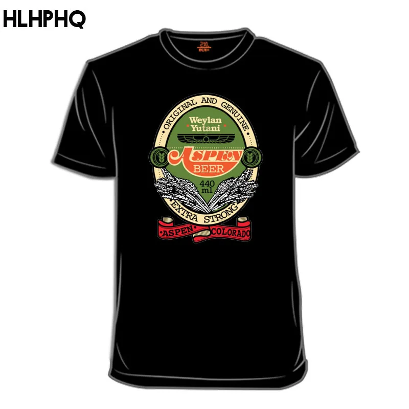 

Alien Movie Nostromo Weyland Yutani Corp Men's T Shirts Aliens Retro 80s Fashion Tees Crewneck T-Shirts Gift Idea Tops