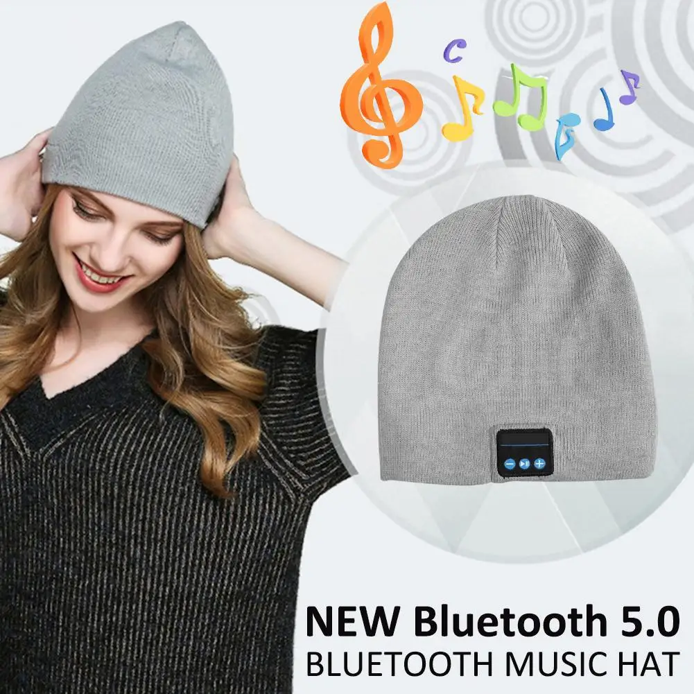 2019 Новинка зимы Bluetooth наушники музыка шляпа 5 0 Беспроводной колпачок для