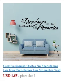 Креативные испанские цитаты No Recordamos Los Dias Recordamos Los Momentos настенные стикеры художественные виниловые наклейки настенные наклейки домашний декор