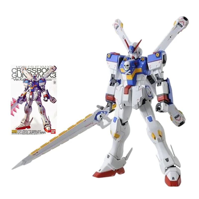 

Bandai Gundam Model Kit Anime Figure PB MG 1/100 XM-X3 Crossbone Gundam X-3 Ver.Ka Gunpla Action Toy Figure Toys for Children
