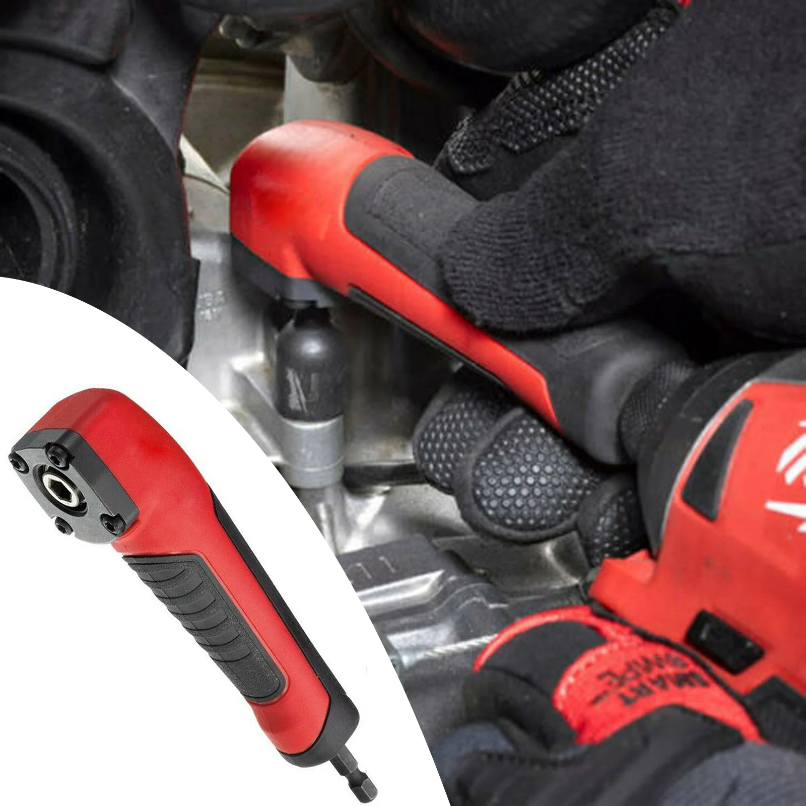 Адаптер для прямоугольной дрели предотвращающий разрыв рек и ударных драйверов