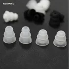 6 пар, трехслойные силиконовые насадки для наушников, сменные амбушюры для наушников (S, M, L)