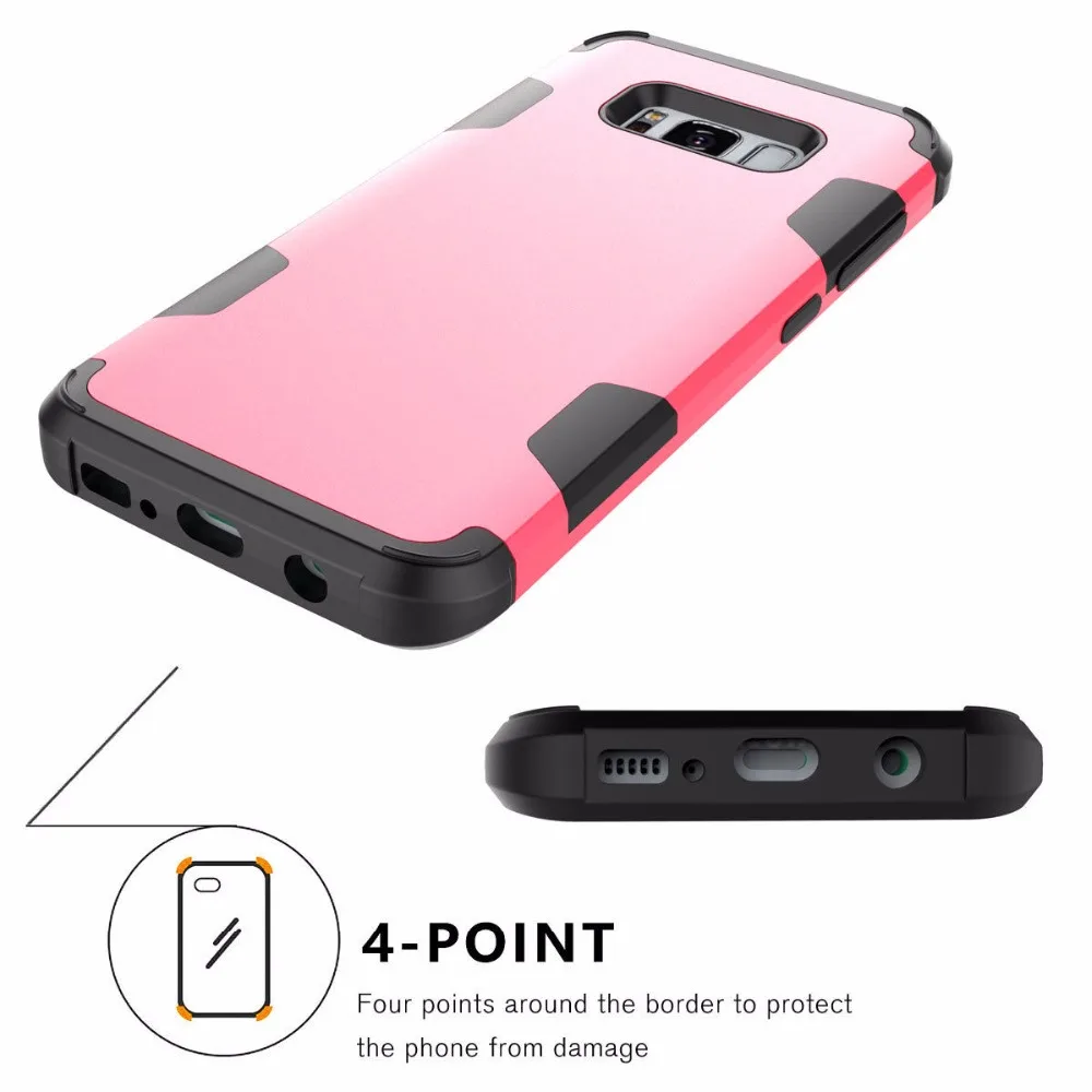 Luxury Robot Shockproof Armor Phone Caser For Samsung Galaxy S9 S8 Plus Hybrid TPU+Rubber Full Body Protective Shell Back Cover |