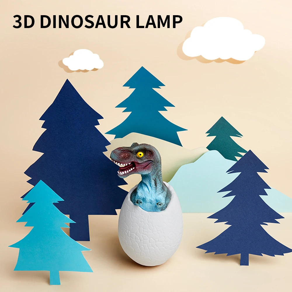СВЕТОДИОДНЫЙ ночник в виде Яйца динозавра, Аккумуляторный светильник с дистанционным управлением, 16 цветов, домашнее украшение, креативный... от AliExpress WW
