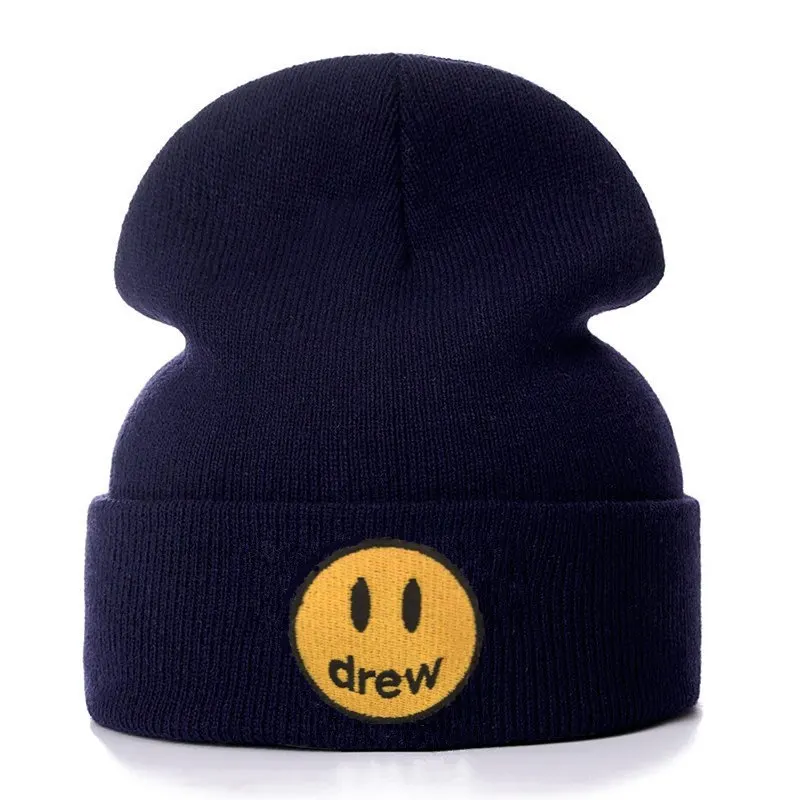 Cotton Casual Beanies For Men Women Knitted Winter Hat Solid Color Hip-hop Skullies Unisex Cap |