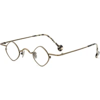 vintage super small nerd square eyeglass frames punk full rim men women rx able