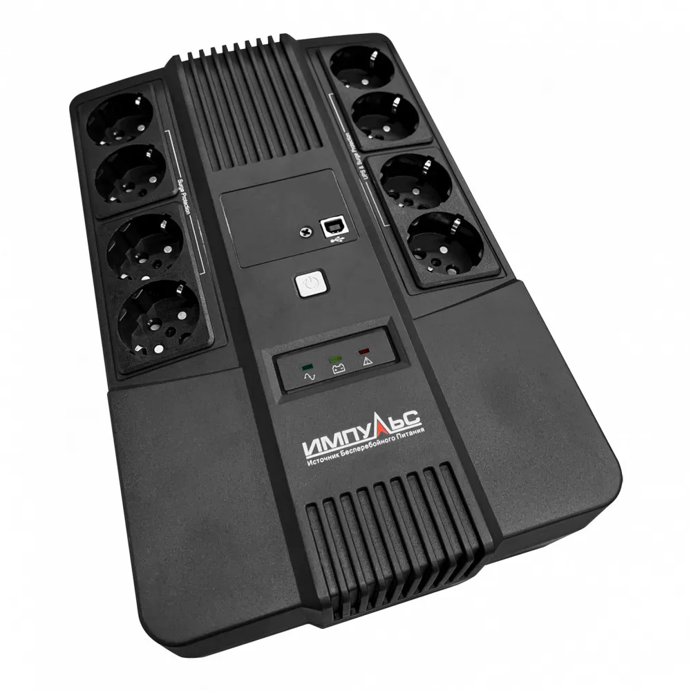 Источник бесперебойного питания Импульс Мастер 800 800ВА/480Вт LED USB RJ11/RJ45