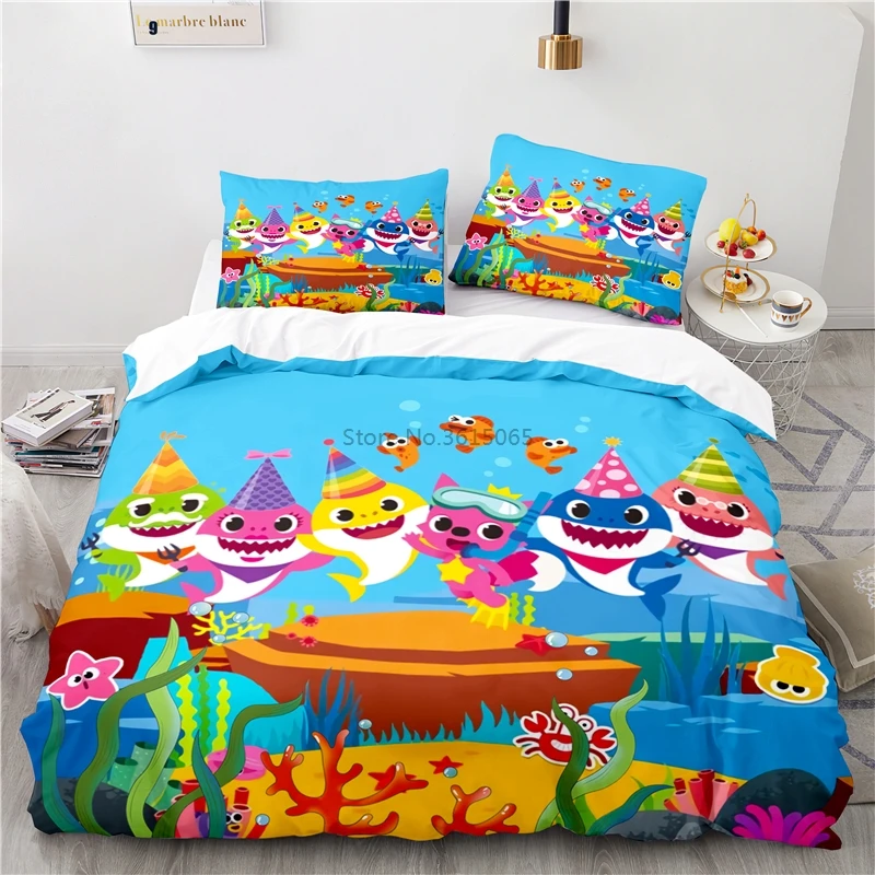 Песня Акула 3d постельное белье пододеяльник комплекты с наволочкой Детские Твин
