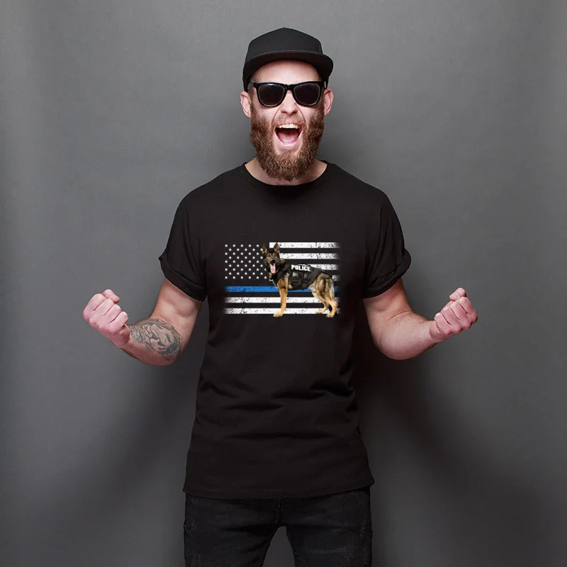 

New Coming K9 Unit Cotton Europe T-Shirt Customized Faddish T-Shirts Fitness Tight Unisex T Shirts For Men