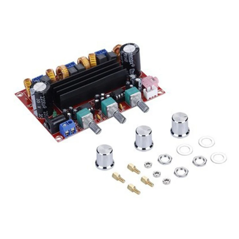 

Compact TPA3116D2 2x50W+100W 2.1 Channel Digital Subwoofer Power Amplifier Board DC12V-24V BT Audio Amplifier Durable