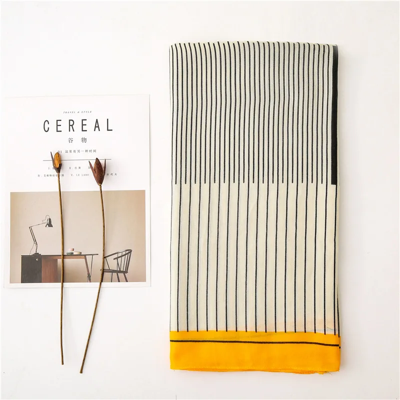 Пляжный шарф роскошный брендовый вискозный большой хиджаб небольшой с рисунком