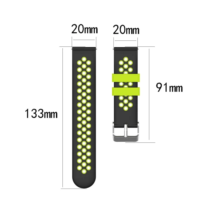 

Colorful Silicone Strap For Amazfit Bip U Smartwatch Band For Amazfit GTS 2 / Bip S Lite Replace Bracelet Watchband