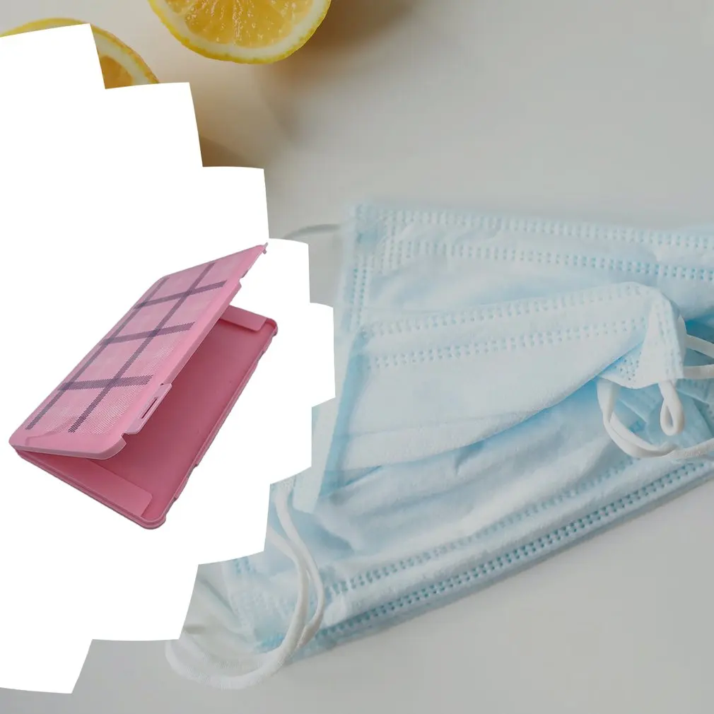 Face Mask Plastic Storage Box Convenient Carry Shield Case Portable Disposable | Дом и сад