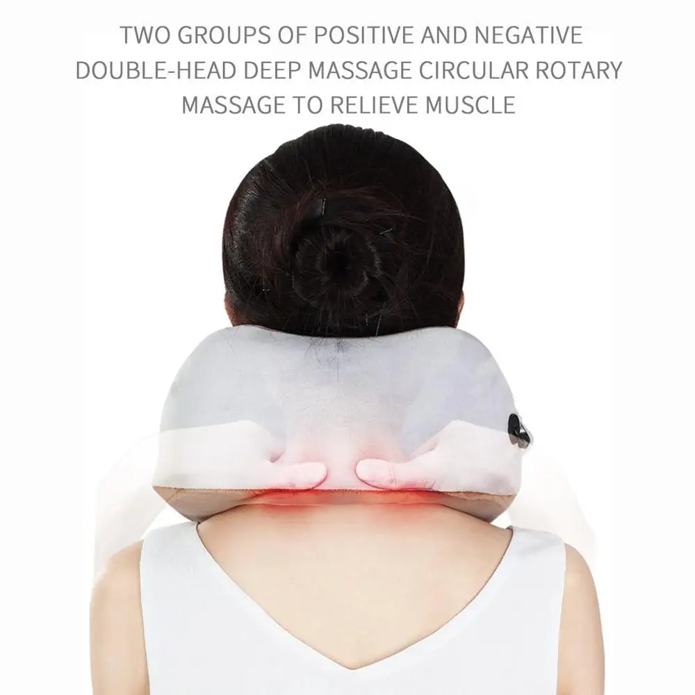

U-shaped Multi-functional Pillow Massage Shoulder And Cervical Vertebrae Kneading Massager Health Care Relaxation Tool