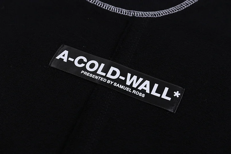 

2019 ACW A-Cold-Wall Logo Patched Women Men Sweatshirts Pullover Hiphop Streetwear Men Casual Sweatshirts Hoodie ACW