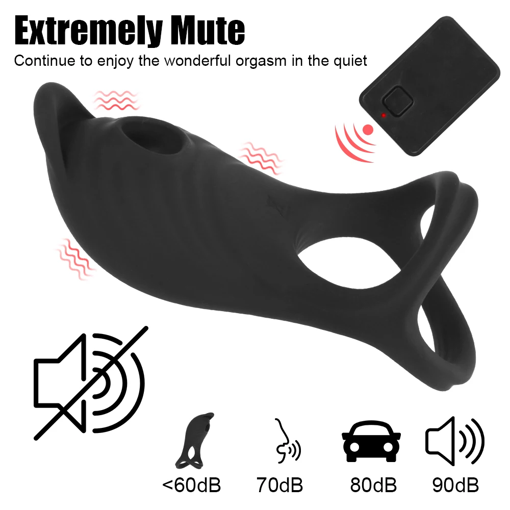 Двойное кольцо для сосания члена пар точка G 5 частоты Стимуляция клитора