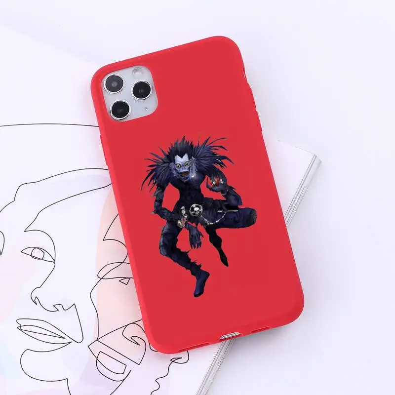 

Death Note Japan anime Phone Case Candy Color for iPhone 6 7 8 11 12 s mini pro X XS XR MAX Plus